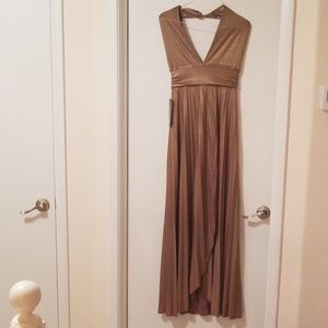 Shimmering Gold formal Dress